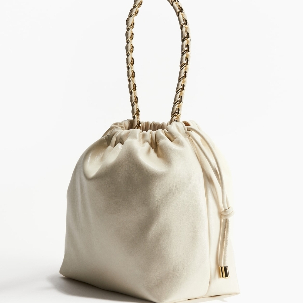 H&M White Drawstring Bag - Picture 7 of 8